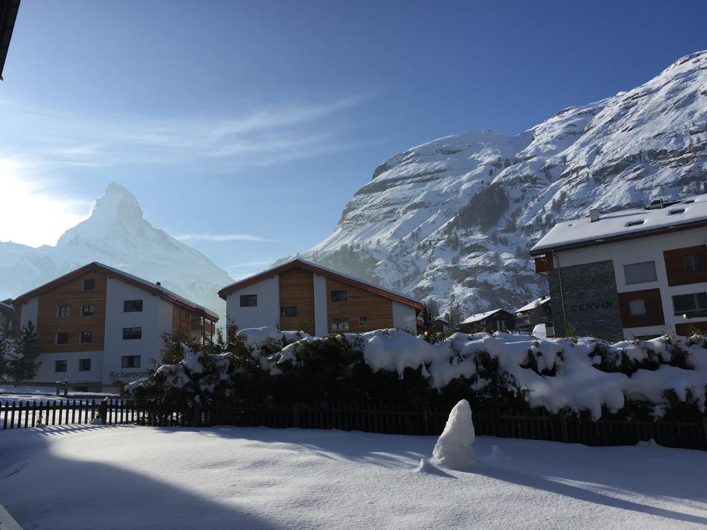 Haus Fleckstein Zermatt Wohnung Karibu Esterno foto