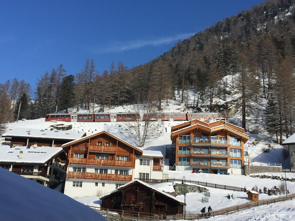 Haus Fleckstein Zermatt Wohnung Karibu Esterno foto