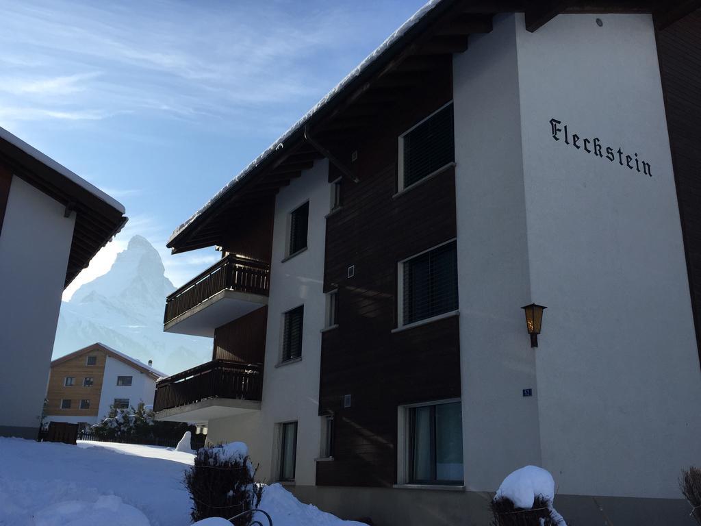 Haus Fleckstein Zermatt Wohnung Karibu Esterno foto