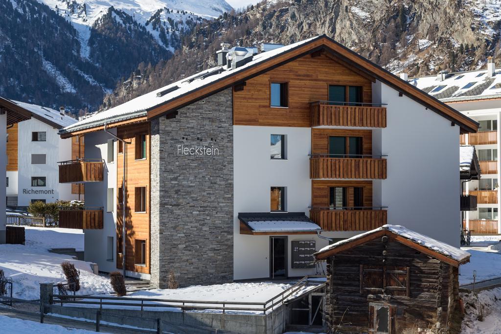 Haus Fleckstein Zermatt Wohnung Karibu Esterno foto