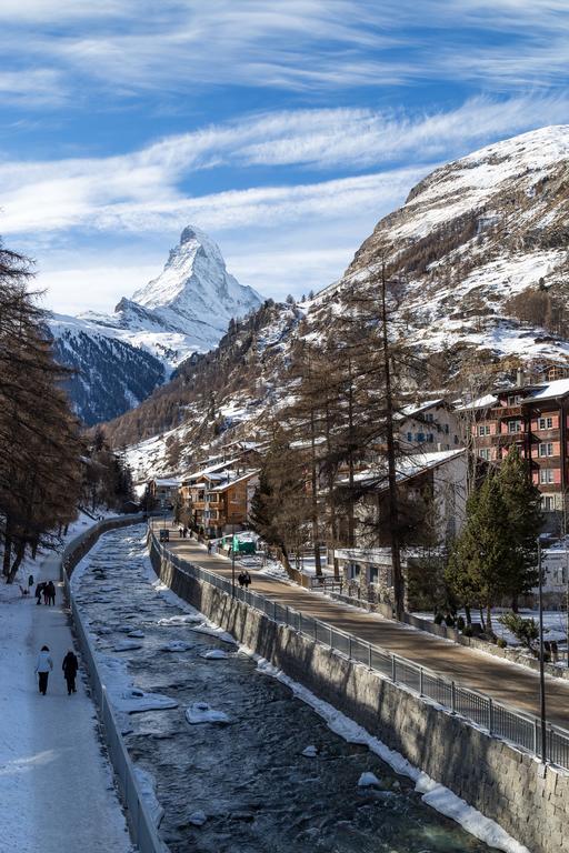 Haus Fleckstein Zermatt Wohnung Karibu Esterno foto