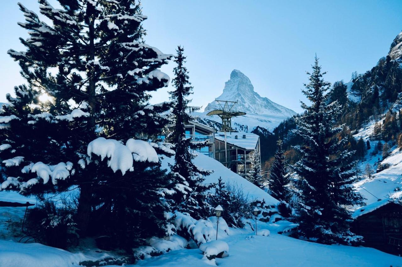 Haus Fleckstein Zermatt Wohnung Karibu Esterno foto