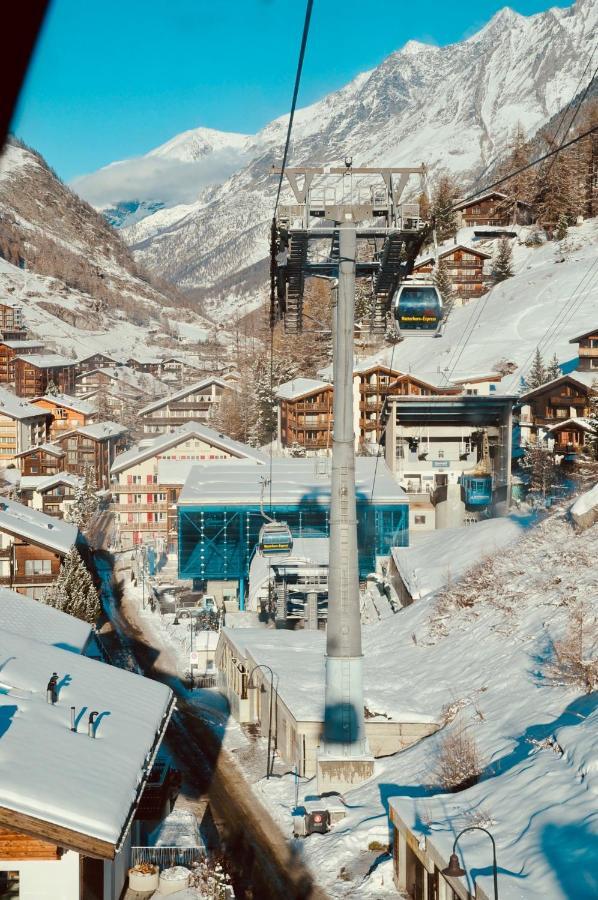 Haus Fleckstein Zermatt Wohnung Karibu Esterno foto